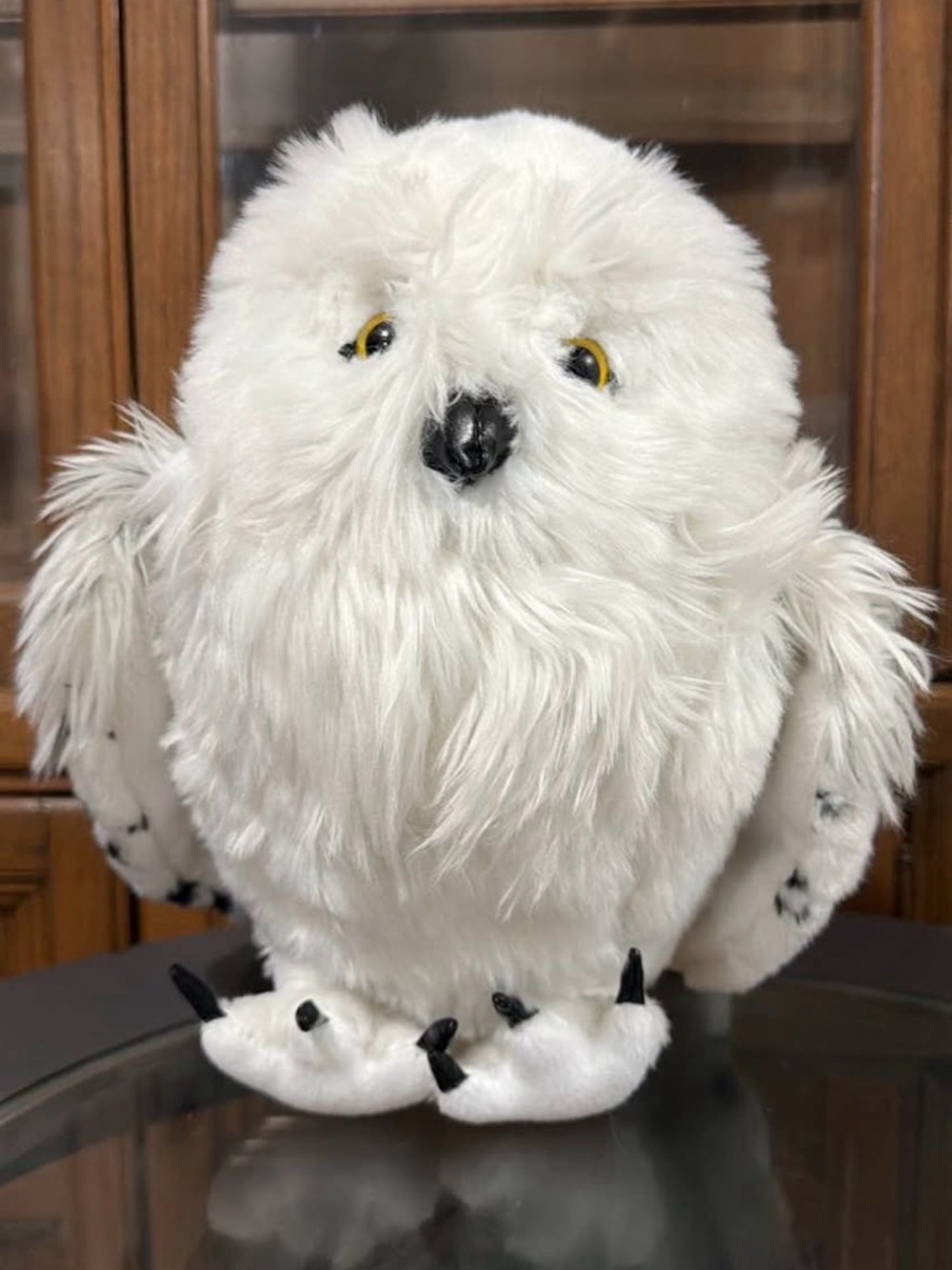 Hedwig- White Plush Owl Pet Toy - Soft Huggable Bird Plush